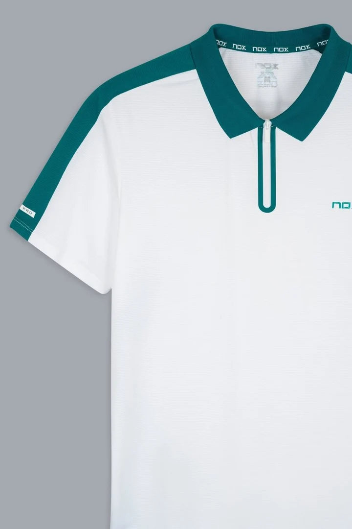 Pro Hvítur / Grænn NOX Polo bolur