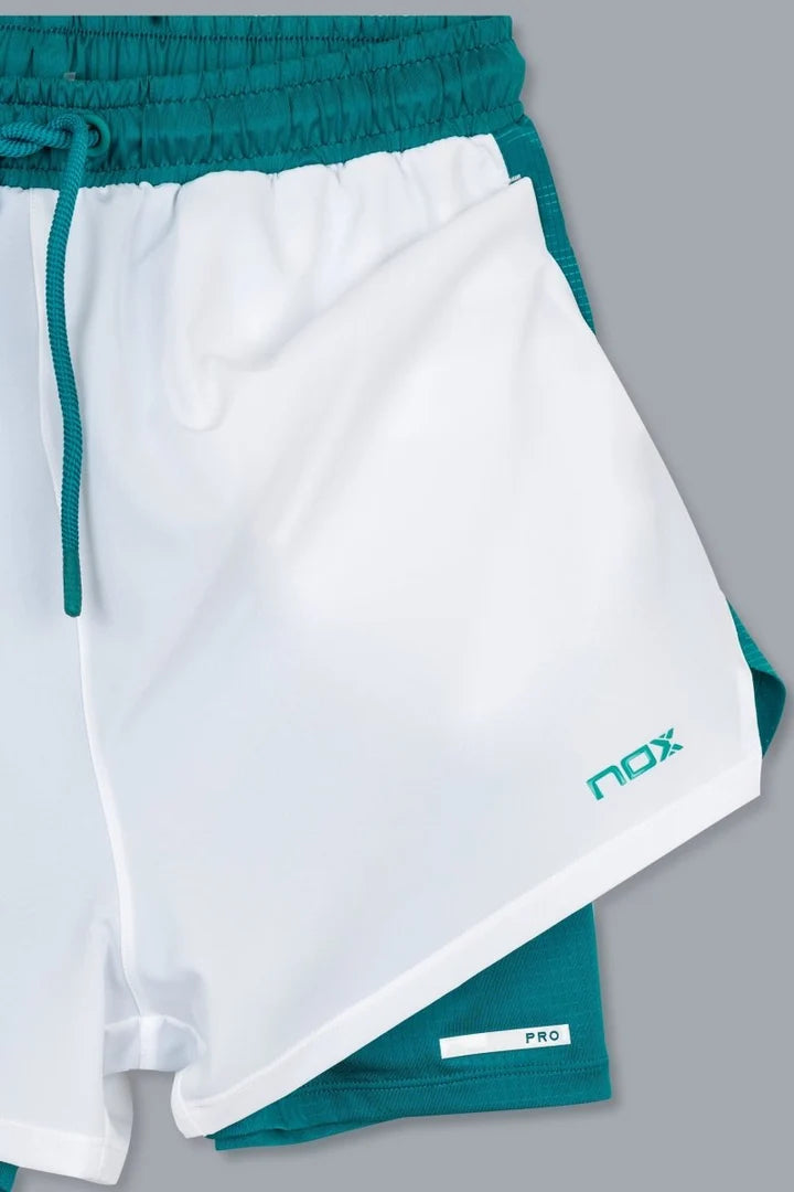 Pro hvítar / grænar Nox Padel stuttbuxur