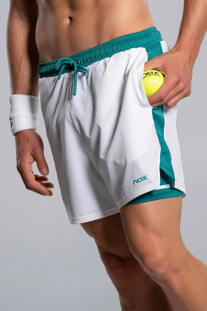 Pro hvítar / grænar Nox Padel stuttbuxur